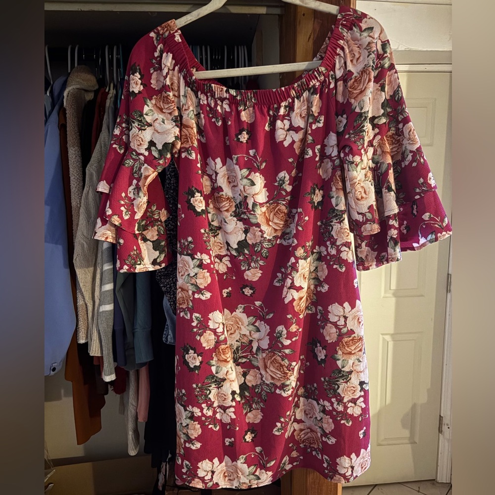 Xhilaration Floral Pink Dress